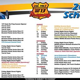 2024 Schedule Set for Upcoming Season