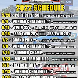 Oswego Speedway Releases 2022 Schedule of Events