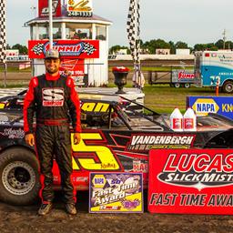 Kolby Vandenbergh attends Show-Me 100 at Lucas Oil Speedway