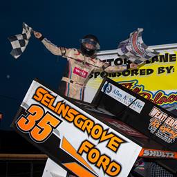 Jason Shultz puts no. 35 back in Victory Lane at Port Royal Speedway