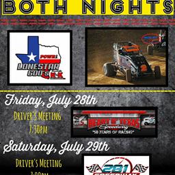 POWRi Lonestar 600 Presented By K&amp;K Earthworks Double Header this weekend