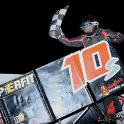JAY STEINEBACH WINS FIRST EVER FEATURE ON THE LAST POINTS RACE