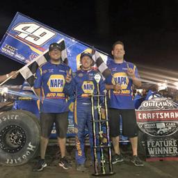 Sweet steels win on late restart at Black Hills