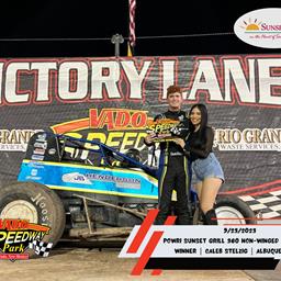 Caleb Stelzig Captures Tenth Win of 2023 at Vado Speedway Park with POWRi NMMRA