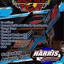TriboDyn Lubricants Carolina Sprint Tour Returns to Harris Speedway Saturday