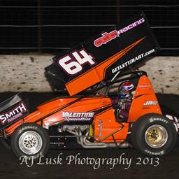 Greg Drove Big Sprint Car To Finish 5th!
