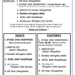 9/11 Schedule of Events- Smith Memorial Twin 20s, General Adm $5