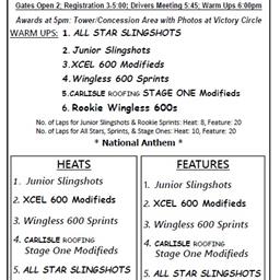 9/17/22 Schedule of Events