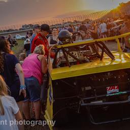 Kids Have a Great Time on Spire Credit Union Night at Wagamon&#39;s Ogilvie Raceway, as they got to &quot;Meet the Drivers&quot; during Intermission.