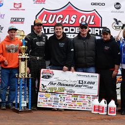 Davenport Dominates Lucas Oil Late Model Dirt Series Opener at Golden Isles