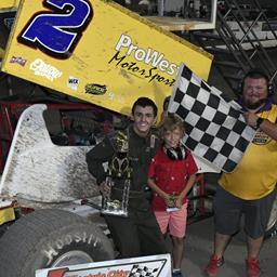 Setters Sweeps Rocky Mountain Sprint Car Series Show at Electric City Speedway