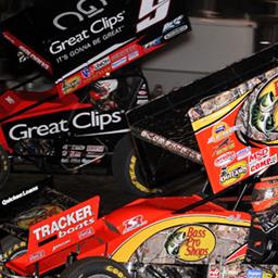 Steve Kinser and Joey Saldana