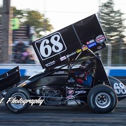 Johnson Charges Toward Front at Cotton Classic Before Crash