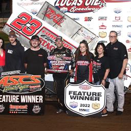 Bergman Masters Traffic For ASCS Sooner/Warrior Score At Lucas Oil Speedway