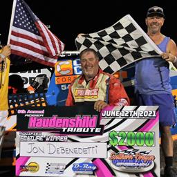 Jon DeBenedetti Wins 2021 Roger Haudenshild Tribute At Southern Oregon; Tanner, T. Peery, And Martin Also Winners