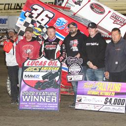 Jason Martin Parks It During Fuzzy’s Fall Fling At Creek County Speedway
