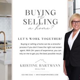 Welcome Kristine Hartmann Realtor w/ Pleasant View Realty!