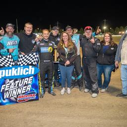 WORKMAN JR WORKS OVER THE FIELD AT DACOTAH SPEEDWAY