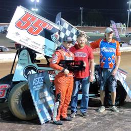Brandon Anderson Dominates ASCS Sooner/Mid-South Showdown At Tri-State Speedway