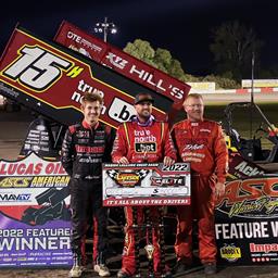 Hafertepe Dominates At Lakeside With The Lucas Oil American Sprint Car Series