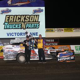 Shryock, Beckendorf, Sampson, Boumeester and Erickson Capture Victories During Bank Midwest IMCA Series Finale at Jackson Motorplex