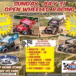 Sunday Racing at I-96 on July 31st!
