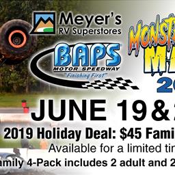 $45 Family 4-Pack On Sale for 2020 Monster Truck Mania