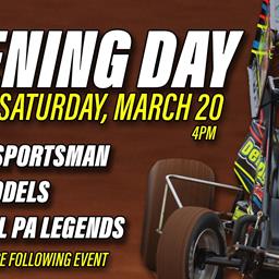2021 Season Opener Set for Saturday, March 20