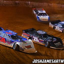 Tri-County Racetrack (Brasstown, N.C.) – Castrol FloRacing Night in America – FK Rod Ends Tar Heel 50 – October 6th, 2022. (Josh James Artwork)