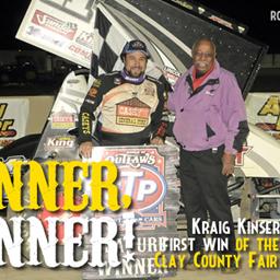 Kraig Kinser a Winner at Clay County Fair Speedway