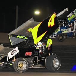 Hill Earns Third Top Ten of POWRi WAR 305 Winged Sprint Season