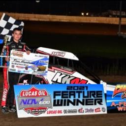 Miller, Rueschenberg and Sokol Start Sooner 600 Week With Lucas Oil NOW600 Series Wins at Caney Valley Speedway