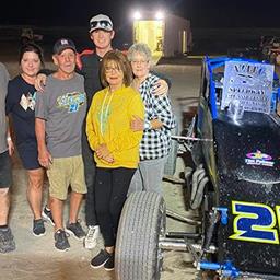 Caleb Stelzig Sweeps Weekend Aztec Speedway Wins in POWRi NMMRA