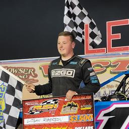 LOGAN ROBERSON WINS FROM 12TH AT LERNERVILLE &amp; TAKES THE $15,000 HOVIS RUSH LATE MODEL FLYNN&#39;S TIRE TOUR TITLE; BEN EASLER CAPS OFF RUSH SPORTSMAN MOD