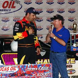 Schlieper Pockets Night 1 of the 30th Annual East Bay Winternationals in Lucas Oil Late Model Dirt Series Action