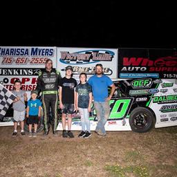 Adams grabs fifth win of 2022 at Rice Lake Speedway