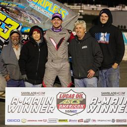 Hickle Springs Into Devil’s Bowl Victory Lane With The Lucas Oil American Sprint Car Series