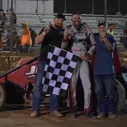 JR Bonesteel Banks Sandia Speedway Win with POWRi NMMRA