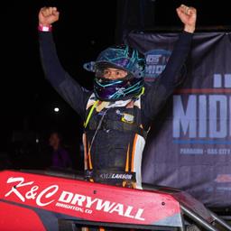 Larson soars to Indiana Midget Week opener at Paragon