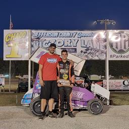 Gropp, Moreau, and Bearce Best NOW600 Jayhusker Region at Jefferson County Speedway!