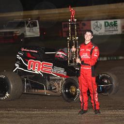 Chance Morton Wins Rain-Shortened Iron Man 66 at Creek County Speedway