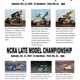 SERIES WRAPS UP 2019 STAND AT 81 SPEEDWAY (Sat. Oct. 12)