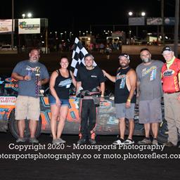 Dylan Thornton takes Modified win by inches