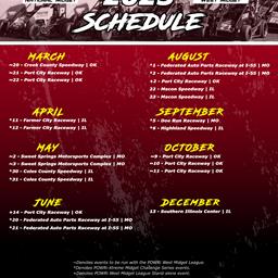 Twenty-Three Dates for POWRi National &amp; West Midget Leagues in 2025