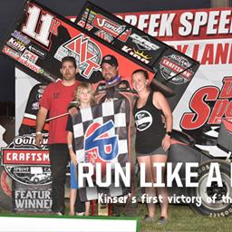Redemption: Kraig Kinser Wins the Clash at the Creek at Deer Creek Speedway