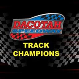 DACOTAH SPEEDWAY CROWNS TRACK CHAMPIONS
