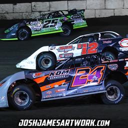 Fairbury Speedway (Fairbury, IL) – World of Outlaws Case Late Model Series – FALS Frenzy – October 7th, 2023. (Josh James photo)