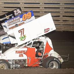 Tasker Phillips (7TAZ), Matt Juhl (09) and Terry McCarl (24) at Knoxville (Rob Kocak Photo)