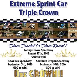 Extreme Sprint Car Triple Crown Coming To Oregon; Three Race Mini-Series Sponsored By Dave’s Carpet &amp; Vinyl Liquidators