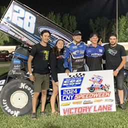 Varin Wins Battle, Poirier Wins War in ESS CNY Speedweek Finale at Weedsport